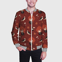 Бомбер мужской Genshin Impact, цвет: 3D-меланж — фото 2