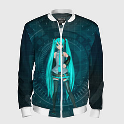 Бомбер мужской Мику Хацуне, цвет: 3D-белый