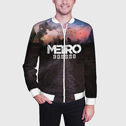 Бомбер мужской Metro Exodus, цвет: 3D-белый — фото 2
