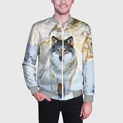 Бомбер мужской Я зимой, цвет: 3D-меланж — фото 2