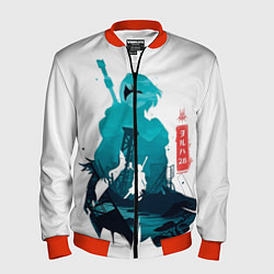 Бомбер мужской NIER AUTOMATA 2B, цвет: 3D-красный