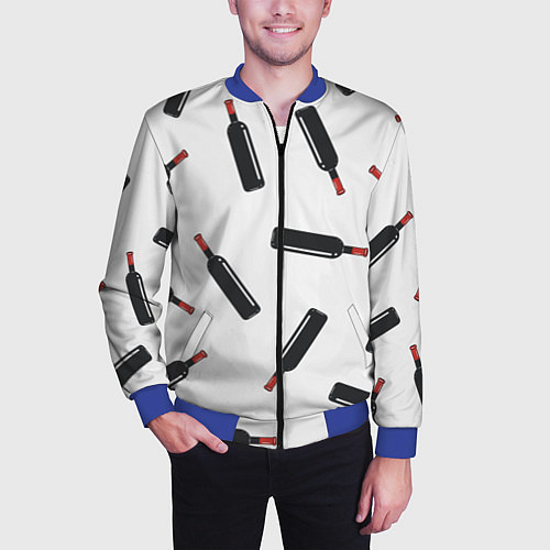 Мужской бомбер Винишко / 3D-Синий – фото 3