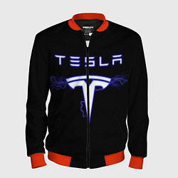 Бомбер мужской TESLA, цвет: 3D-красный