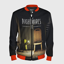Бомбер мужской Little Nightmares 2, цвет: 3D-красный