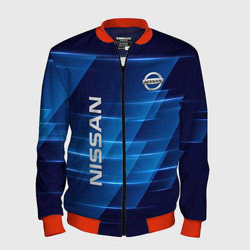 Мужской бомбер Nissan / 3D-Красный – фото 1