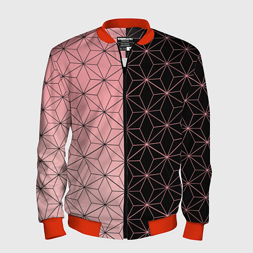 Мужской бомбер КОСТЮМ НЕЗУКО NEZUKO / 3D-Красный – фото 1