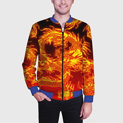 Бомбер мужской ДРАКОН, цвет: 3D-синий — фото 2