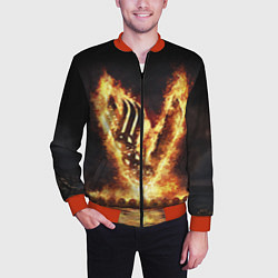 Бомбер мужской ВИКИНГИ VIKINGS V, цвет: 3D-красный — фото 2