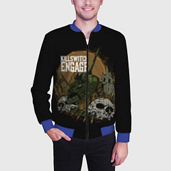 Бомбер мужской Killswitch Engage, цвет: 3D-синий — фото 2