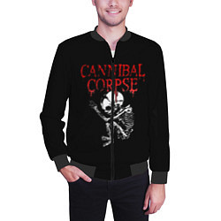 Бомбер мужской Cannibal Corpse 1, цвет: 3D-черный — фото 2