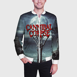 Бомбер мужской CANNIBAL CORPSE, цвет: 3D-белый — фото 2
