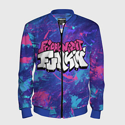 Бомбер мужской Friday Night Funkin, цвет: 3D-синий