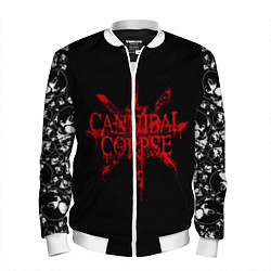Бомбер мужской Cannibal Corpse, цвет: 3D-белый