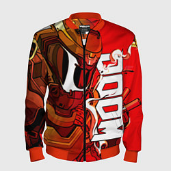 Бомбер мужской DOOM Eternal, цвет: 3D-красный