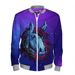 Мужской бомбер Retrowave Neon Horse