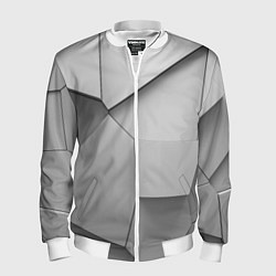 Бомбер мужской Осколки плитки, цвет: 3D-белый