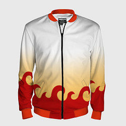 Бомбер мужской ШИНДЖУРО РЕНГОКУ KNY, цвет: 3D-красный