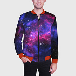 Бомбер мужской Distant space, цвет: 3D-красный — фото 2