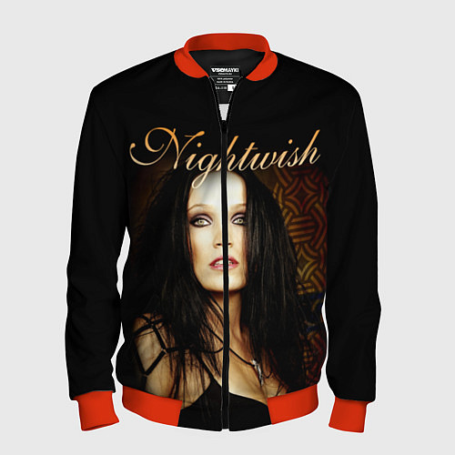 Мужской бомбер Nightwish / 3D-Красный – фото 1