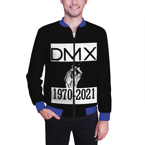 Мужской бомбер DMX 1970-2021 / 3D-Синий – фото 3