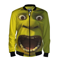 Бомбер мужской Shrek is Yelling, цвет: 3D-черный