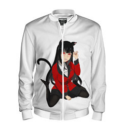 Бомбер мужской Jabami Yumeko, цвет: 3D-белый