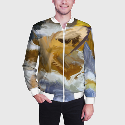 Мужской бомбер FET / 3D-Белый – фото 3