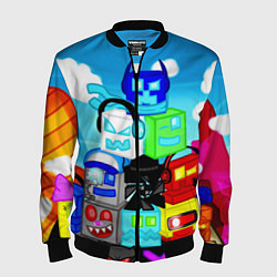 Бомбер мужской Geometry Dash, цвет: 3D-черный