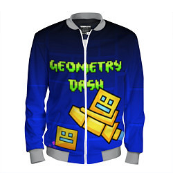 Бомбер мужской Geometry Dash, цвет: 3D-меланж