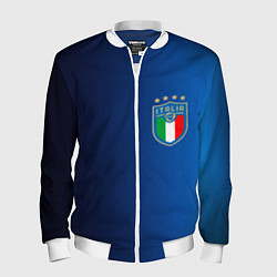 Бомбер мужской Сборная Италии, цвет: 3D-белый