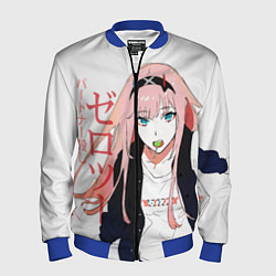 Бомбер мужской Zero Two, Darling in the Franx, цвет: 3D-синий