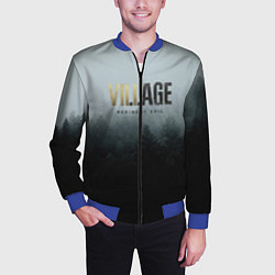 Бомбер мужской Resident Evil Village, цвет: 3D-синий — фото 2