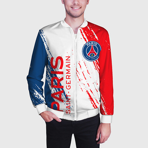 Мужской бомбер ФК ПСЖ FC PSG PARIS SG / 3D-Белый – фото 3