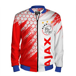 Бомбер мужской FC AJAX AMSTERDAM ФК АЯКС, цвет: 3D-синий