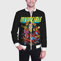 Бомбер мужской Неуязвимый Invincible, цвет: 3D-белый — фото 2