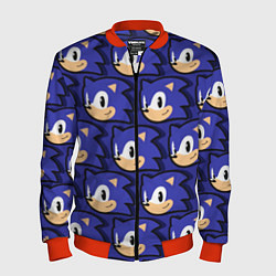 Бомбер мужской Sonic pattern, цвет: 3D-красный
