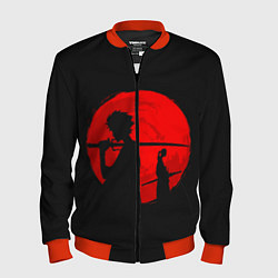 Бомбер мужской Samurai Sunset, цвет: 3D-красный