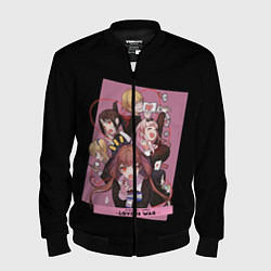 Бомбер мужской Kaguya Sama Госпожа Кагуя, цвет: 3D-черный