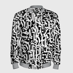 Бомбер мужской КАЛЛИГРАФИЯ CALLIGRAPHY, цвет: 3D-меланж