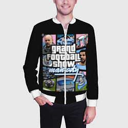 Бомбер мужской Мансити в стиле гта манчестер, цвет: 3D-белый — фото 2