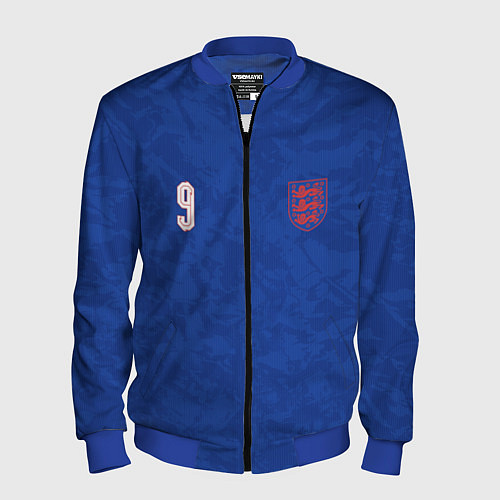 Мужской бомбер Выездная Форма Гарри Кейна / 3D-Синий – фото 1