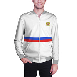 Бомбер мужской Форма сборной России, цвет: 3D-меланж — фото 2