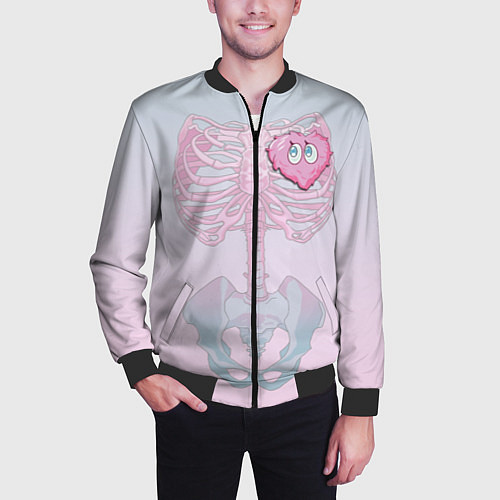 Мужской бомбер Yumemi Riamu Риаму Юмэми / 3D-Черный – фото 3