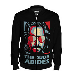 Бомбер мужской The Dude Abides Лебовски, цвет: 3D-черный