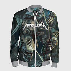 Бомбер мужской Metallica Metal Skull, цвет: 3D-меланж