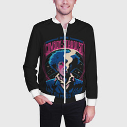 Бомбер мужской Ковбой Бибоп Ретро, цвет: 3D-белый — фото 2