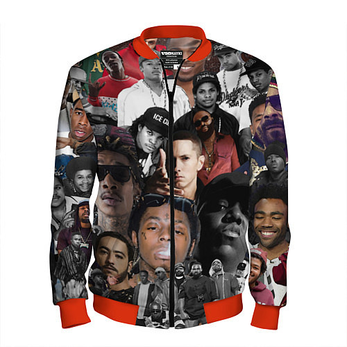 Мужской бомбер Короли Рэпа KING RAP / 3D-Красный – фото 1