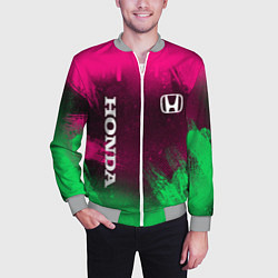 Бомбер мужской NEON HONDA НЕОН ХОНДА, цвет: 3D-меланж — фото 2