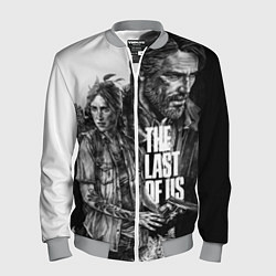 Бомбер мужской THE LAST OF US ЧЁРНО БЕЛЫЙ, цвет: 3D-меланж