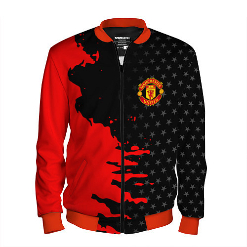 Мужской бомбер МАНЧЕСТЕР ЮНАЙТЕД FCMU MANCHESTER UNITED RED DEVIL / 3D-Красный – фото 1